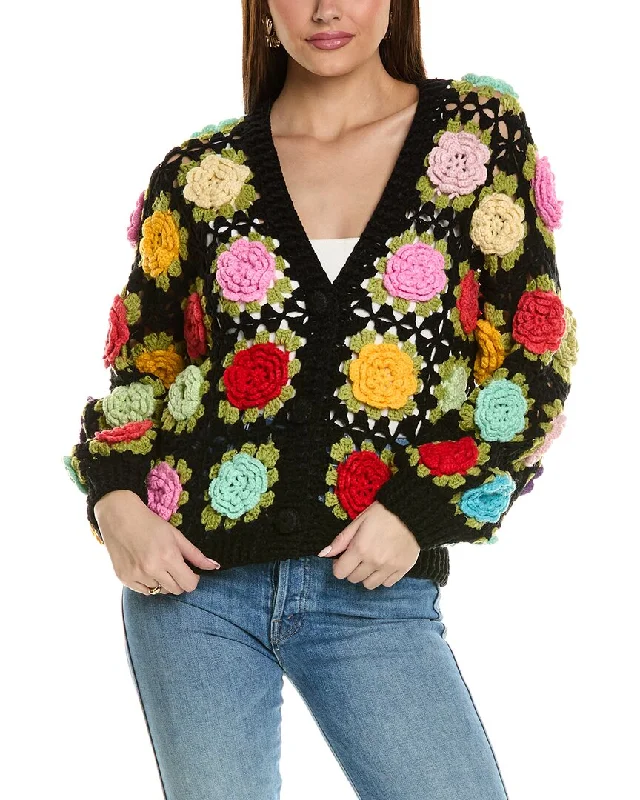 fancy women's sweatersBeulah Wool-Blend Cardigan