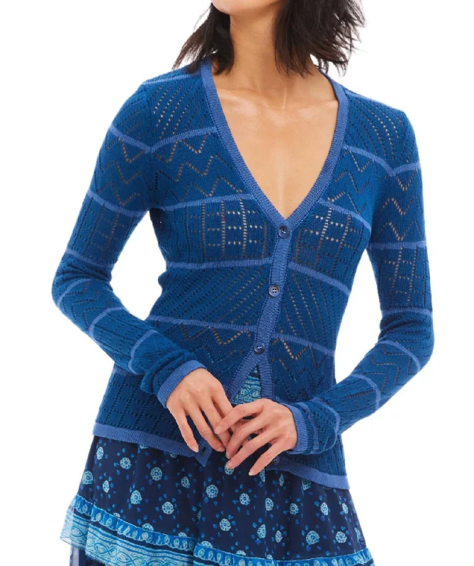 new arrivals women's sweatersGloria Cardigan In Navy