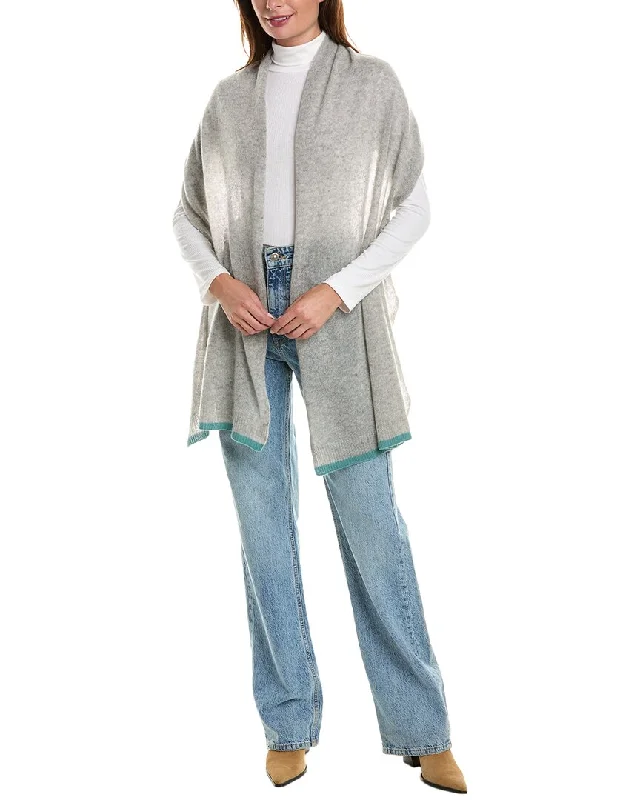 oversized chunky sweaters for womenPortolano Flat Jersey Oblong Cashmere Wrap