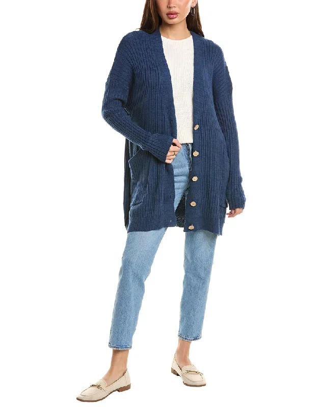 lightweight summer sweatersMaronie Rib Oversized Cardigan