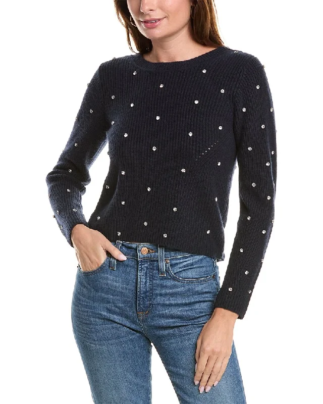 women's sweaters for layering over dressesElie Tahari V-Wrap Cashmere Sweater