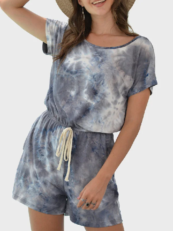 vintage tops for womenSummer Tie-Dye Romper