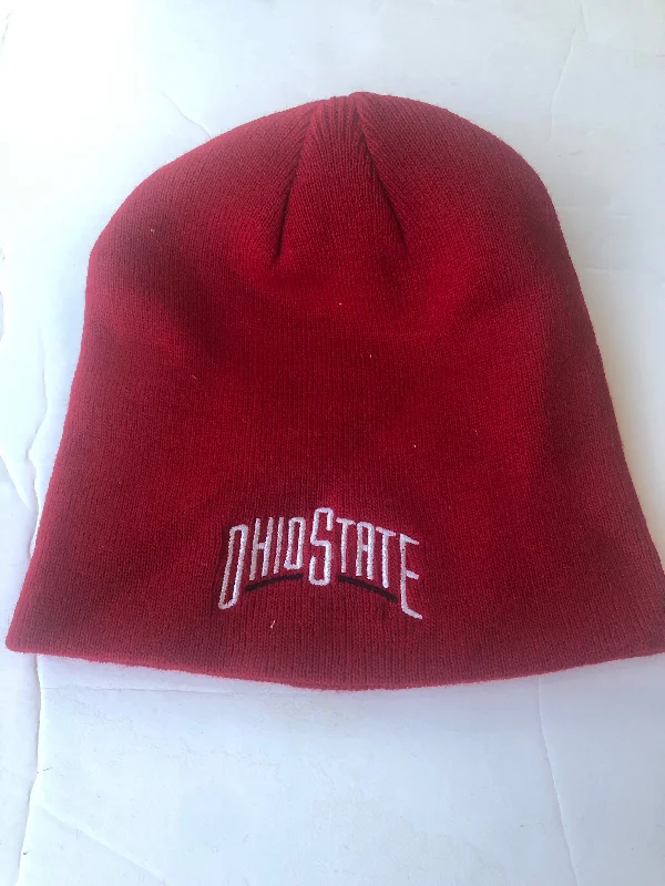 t-shirts for womenOhio State Buckeyes Red EZ Doz It No Pom Winter Hat