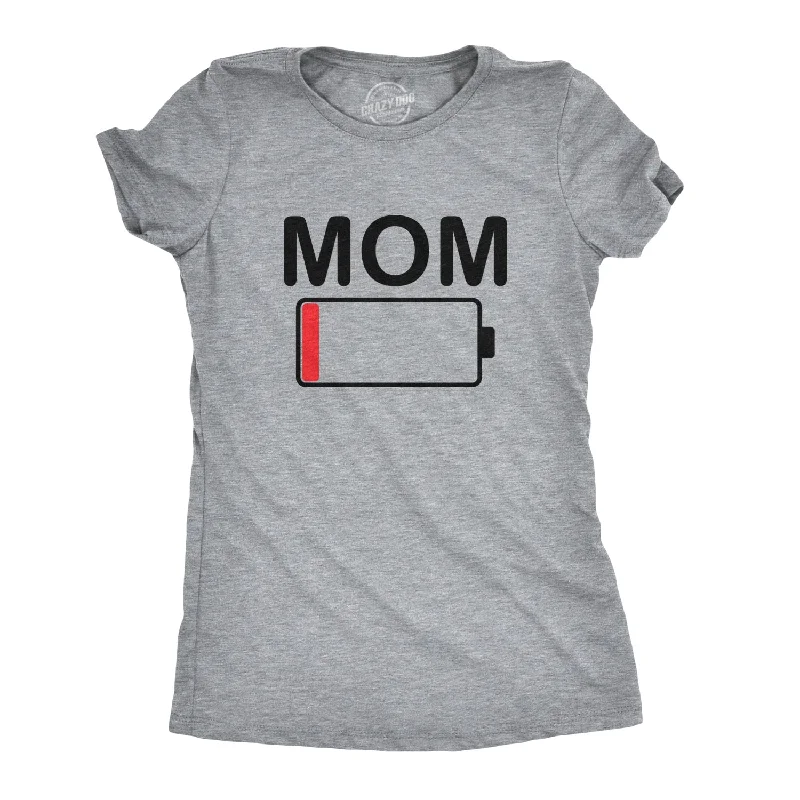 light cotton women’s T-shirtsMom Battery Low Women's T Shirt