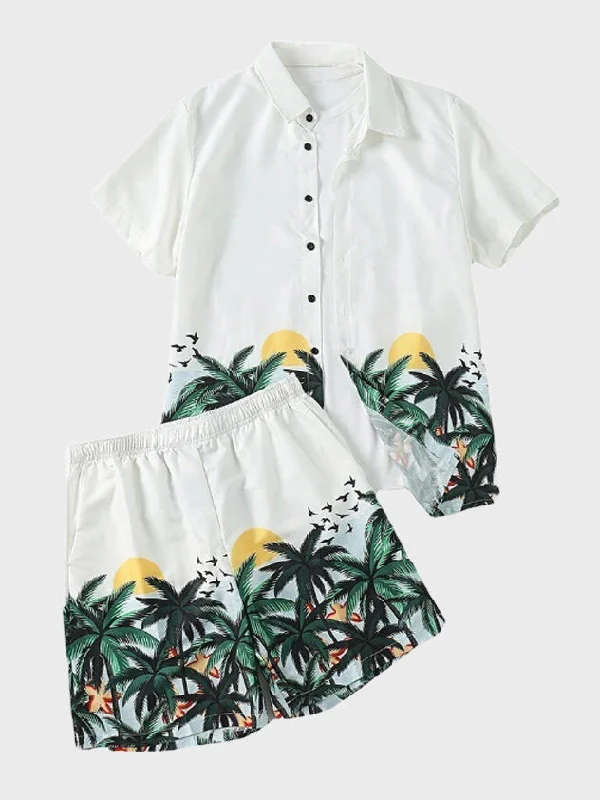 women's office topsTrendy Hawaiian Beach Set