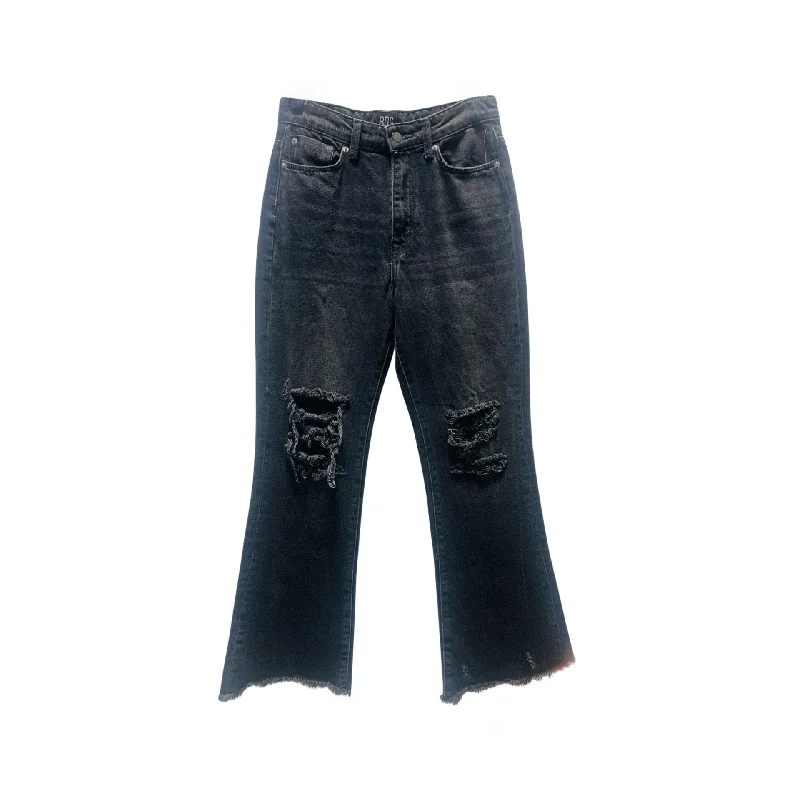 stretchy skinny jeansBlack Denim Jeans Flared Cropped By BDG Size: 0