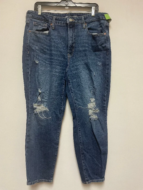 trendy high-rise jeansJeans Straight By Old Navy  Size: 16