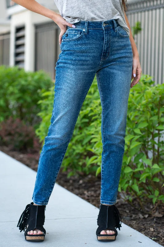 timeless blue jeansBenny High Rise Cigarette Straight Leg