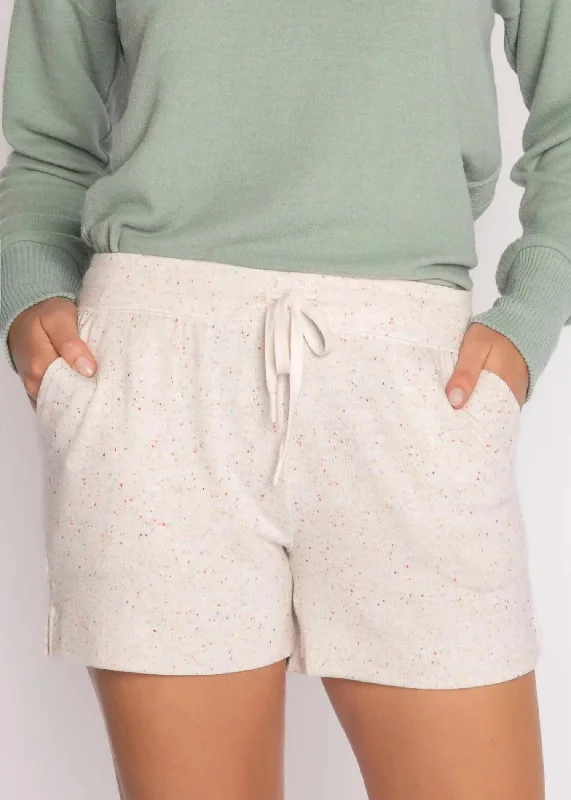 women's lightweight shortsAmelia Coz Confetti Short In Oatmeal