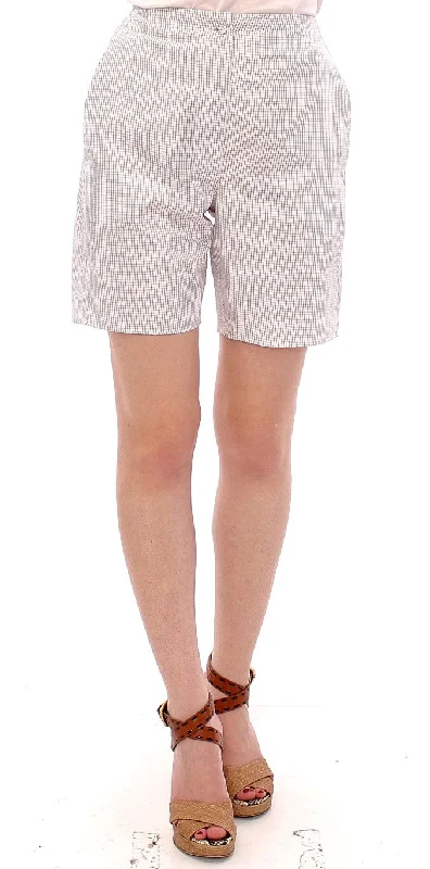 vibrant women's shortsAndrea Incontri  Checke Stretch Cotton Women's Shorts