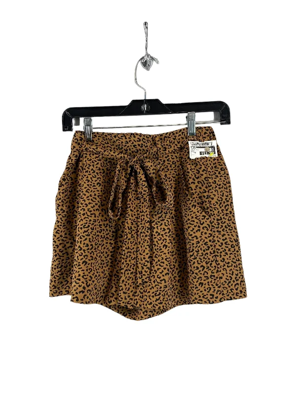 women's zippered shortsAnimal Print Shorts Mi Ami, Size Xs