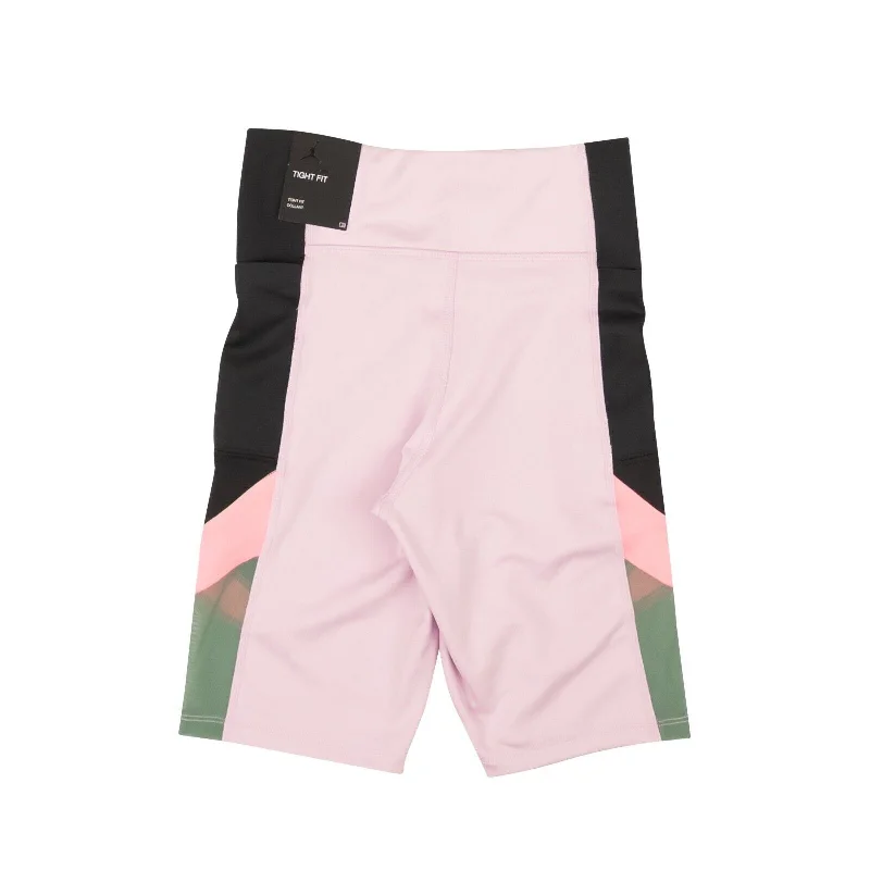 women's activewear shortsArctic Pink Black And Dutch Green Heatwave Bike Shorts