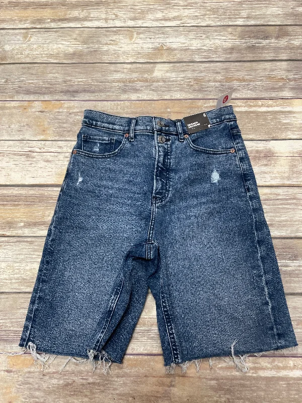 women's long shortsBlue Denim Shorts Express, Size 6