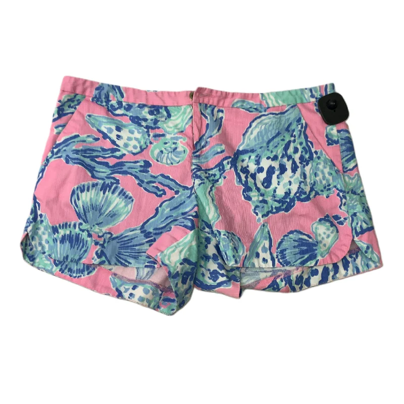 women's athletic shortsBlue & Pink  Shorts Designer By Lilly Pulitzer  Size: 10