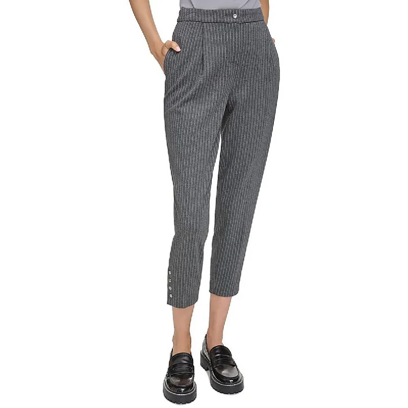 loose women’s pantsCalvin Klein Womens Cropped Pinstripe Cropped Pants