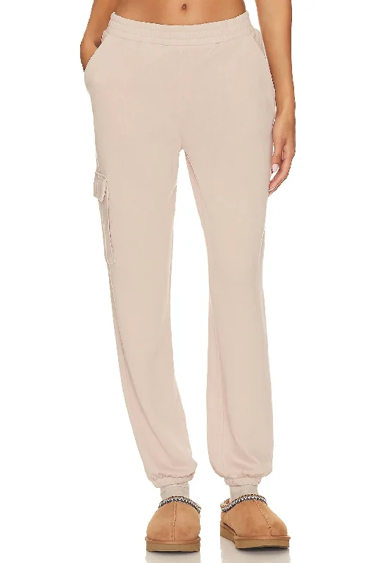 stretchy leggings for womenCargo Pant In Oat