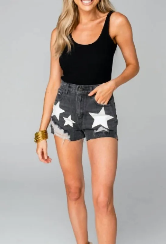 women's pleated shortsDawson Short In Black