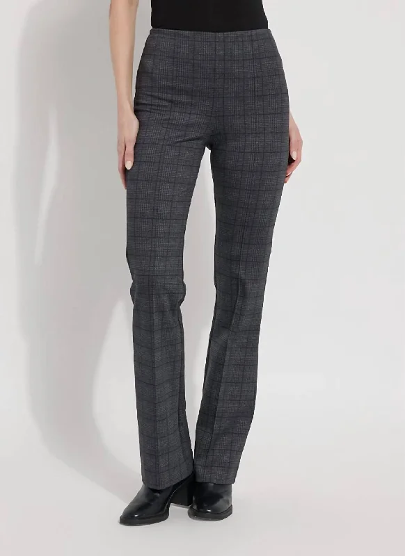 eco-friendly women’s pantsElysse Wide Leg Pant In Hidden Plaid