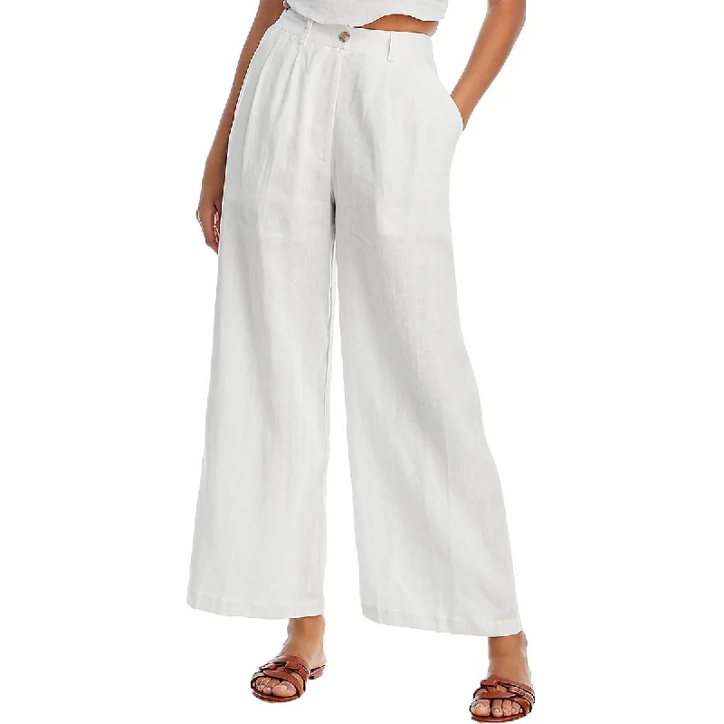 women’s pants for springFaithfull the Brand Womens Circa Linen High Waist Wide Leg Pants