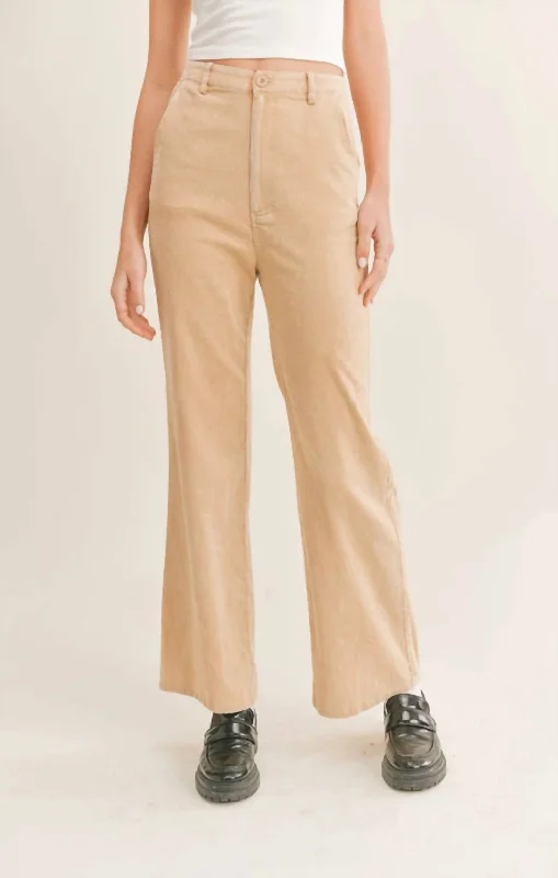 versatile dress pants for womenForever Young Corduroy Pants In Khaki