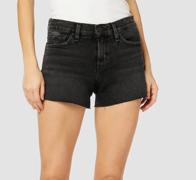 women's casual denim shortsGemma Shorts In Jet Black