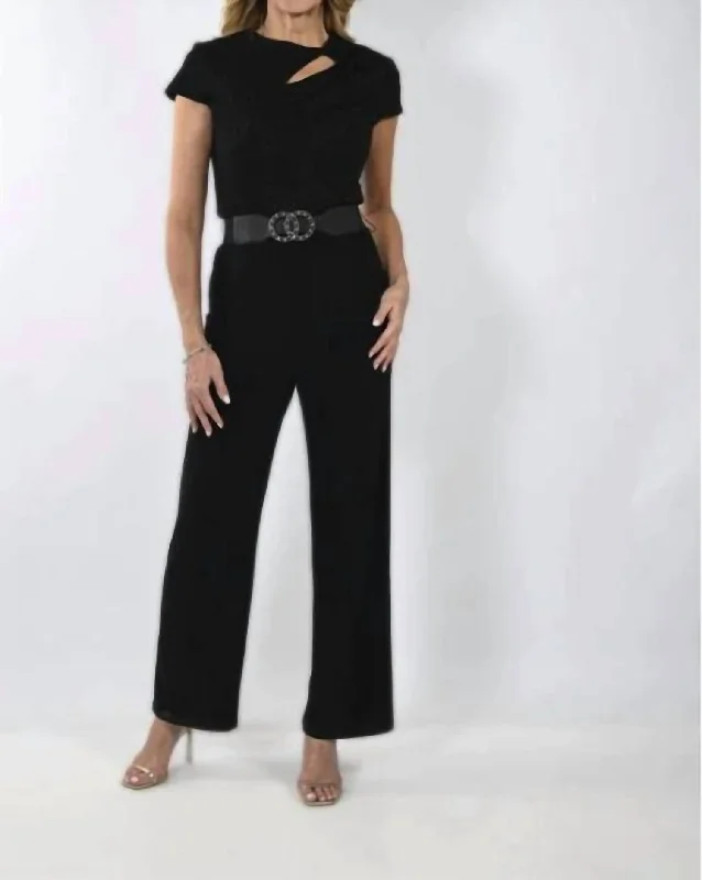 women’s chinosJumpsuit In Black