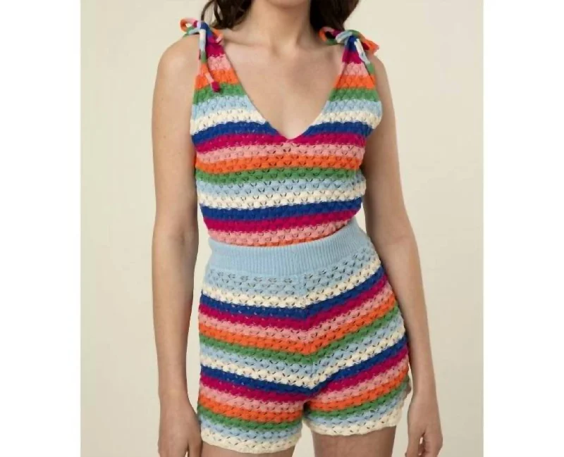 modern women's shortsKira Short In Rainbow