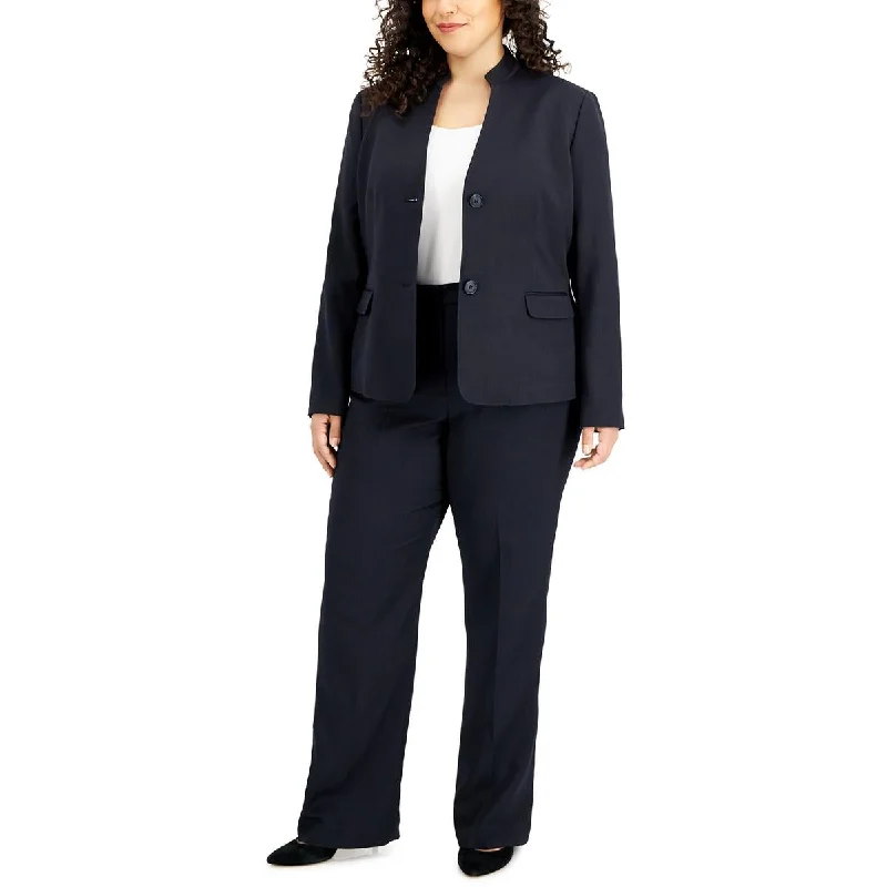 high rise women’s pantsLe Suit Womens Plus Knit Solid Dress Pants