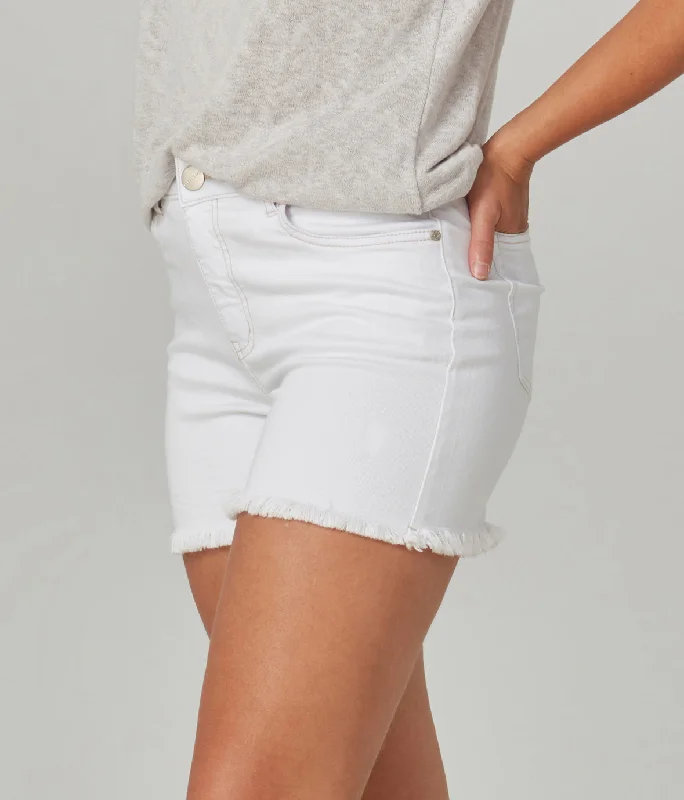 elegant women shortsLiana High-Rise Shorts-WHT