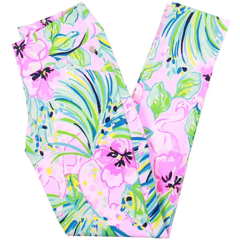 durable women’s pantsLilly Pulitzer Womens Floral Print Pocket Leggings