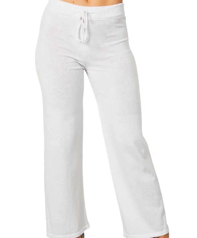 stylish sweatpants for womenLounge Pant In White