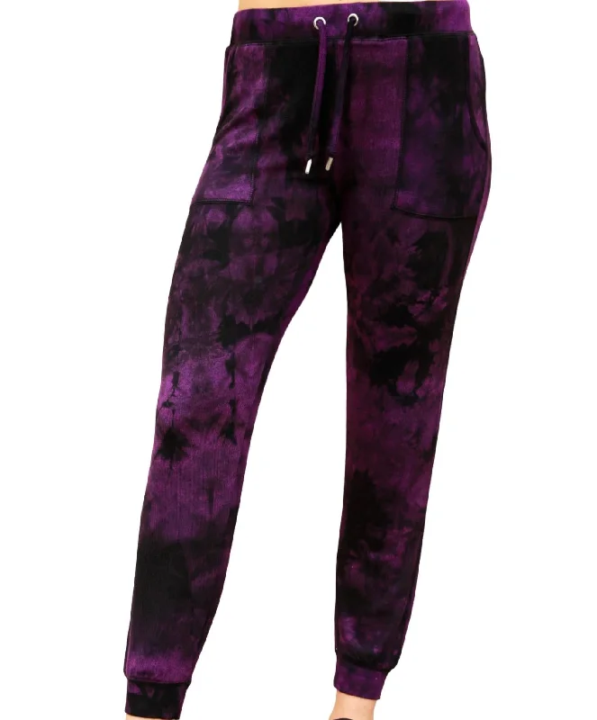 lightweight leggings for womenMarble Wash Joggers In Grape