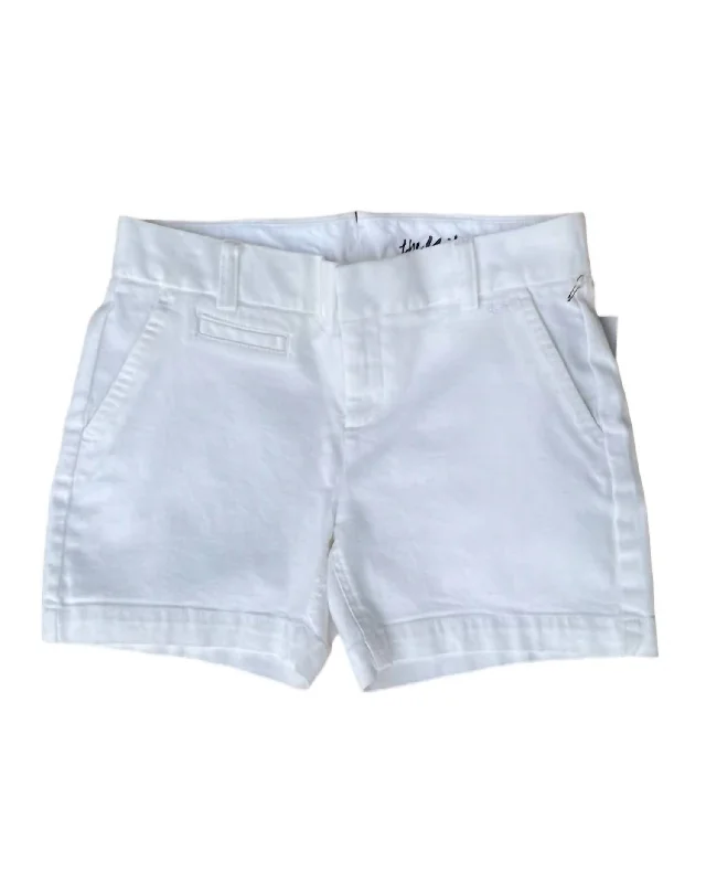 soft fabric women's shortsMitchell Chino Short In White