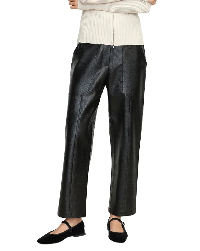 stretchable pants for womenModern Citizen Hudson Vegan Leather Cropped Pant