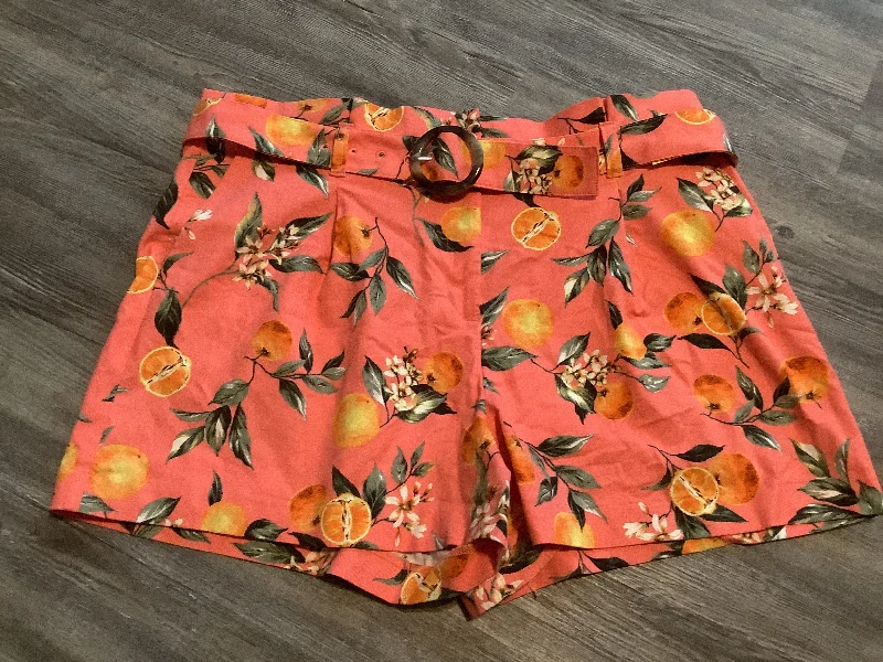 sporty women's shortsOrange Shorts Loft, Size 16