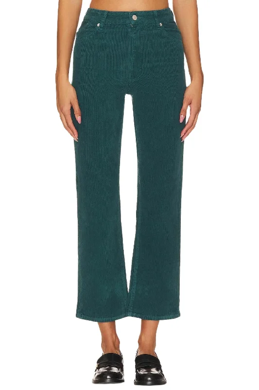 eco-conscious women’s pantsOriginal Straight Corduroy Pant In Forest