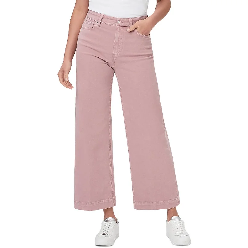 sporty women’s pantsPaige Womens High Rise Cropped Wide Leg Pants