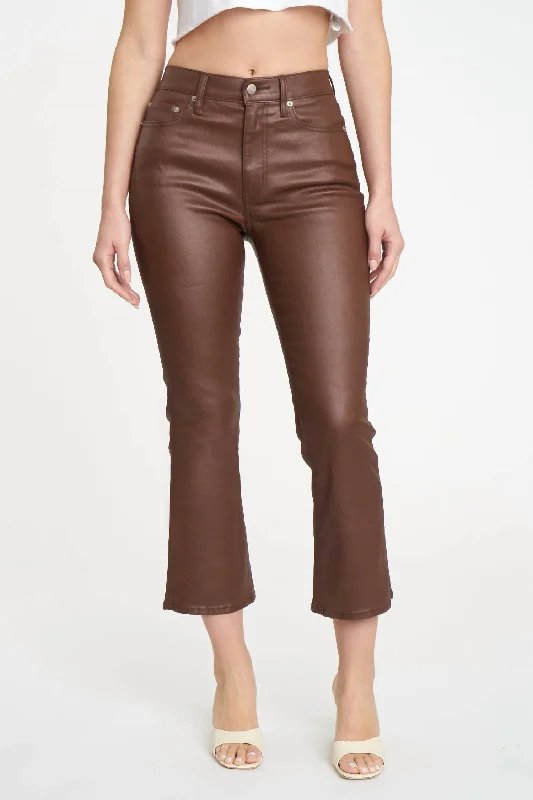 sporty women’s pantsShy Girl Pant In Coated Espresso