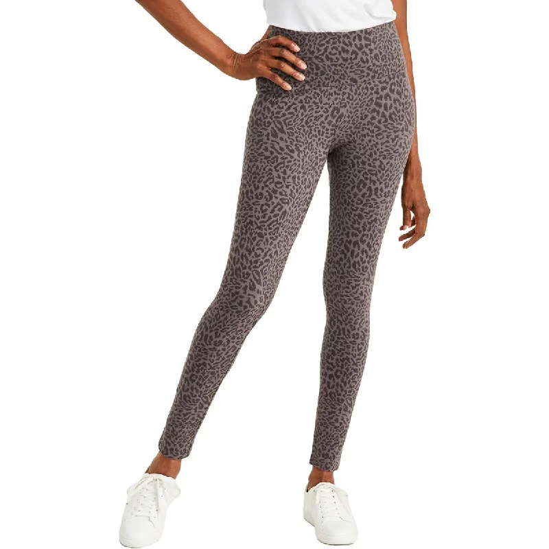 women’s pants for curvy bodiesStyle & Co. Womens Petites Leopard Print High Rise Leggings