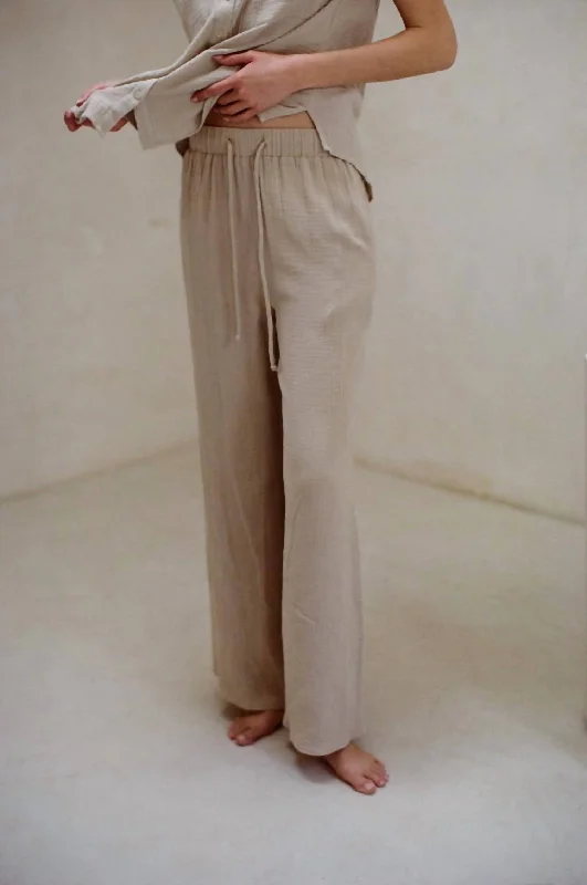 loose women’s pantsSunrise Sail Pants In Taupe