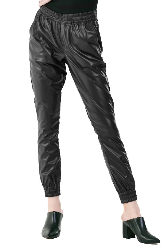 patterned women’s pantsSuper High Rise Cropped Jacey Jogger In Black