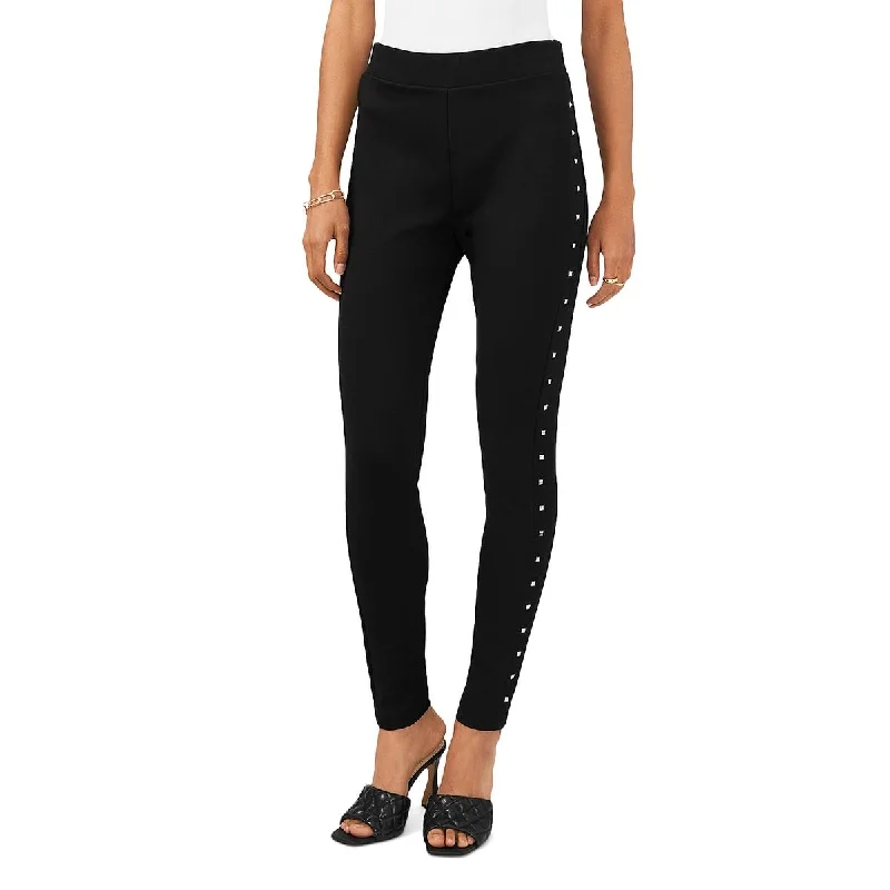 women’s pants with belt loopsVince Camuto Womens Studded Mid-Rise Leggings