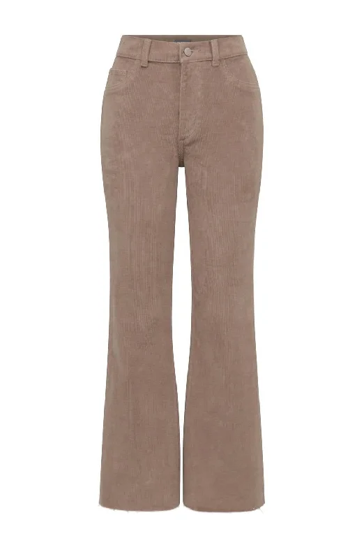 women’s cargo pantsWomen's Bridget Boot High Rise Pants In Teddy Taupe