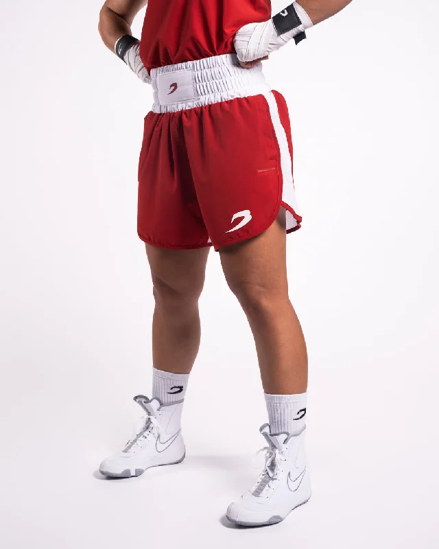 flattering women's shortsStevenson Shorts 2.0 - Red/White