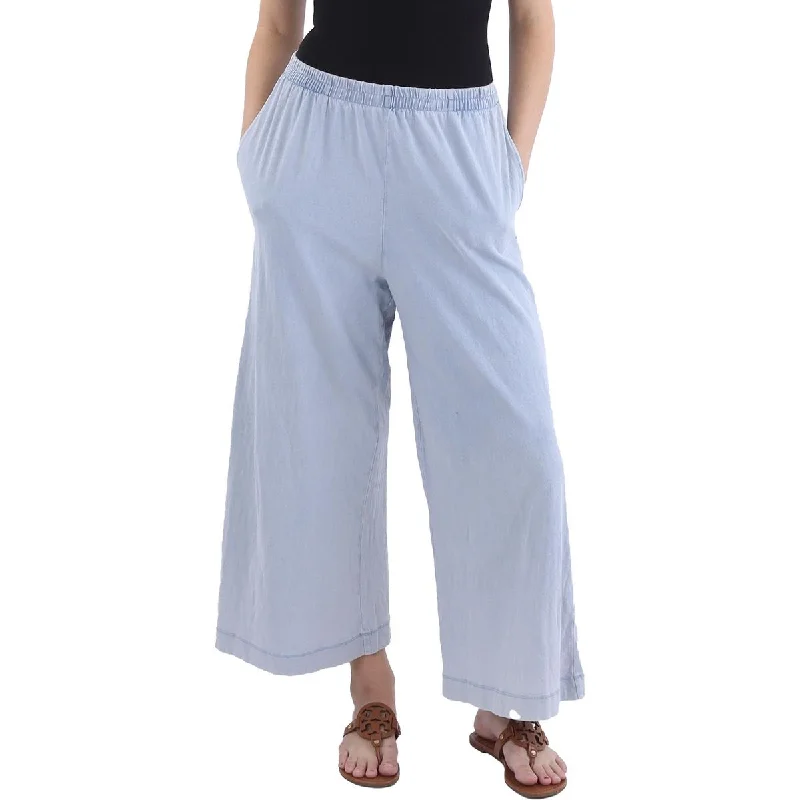 workout pants for womenZ Supply Womens Cotton High Rise Cropped Pants