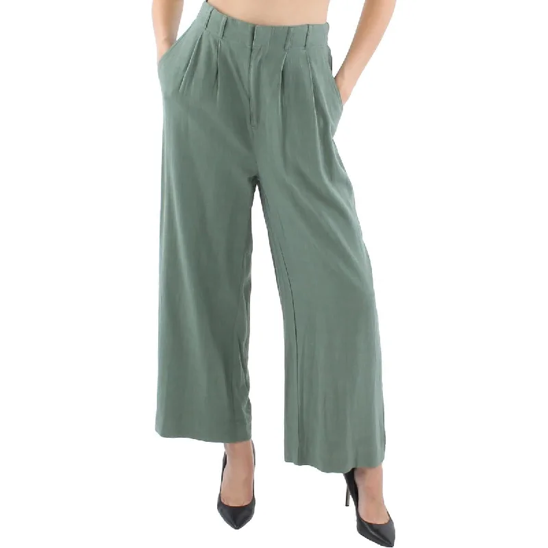 modern women’s pantsZ Supply Womens Linen Pocket Straight Leg Pants